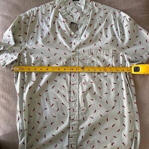 J.Crew Men's Slim Flex Washed Button-Down Shirt w/ Chili Peppers